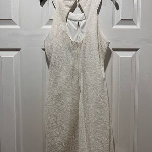 Shimmery white dress